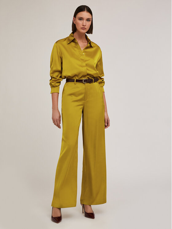 Motivi Motivi Pantaloni di tessuto P232Q003816N005 Giallo Over Fit