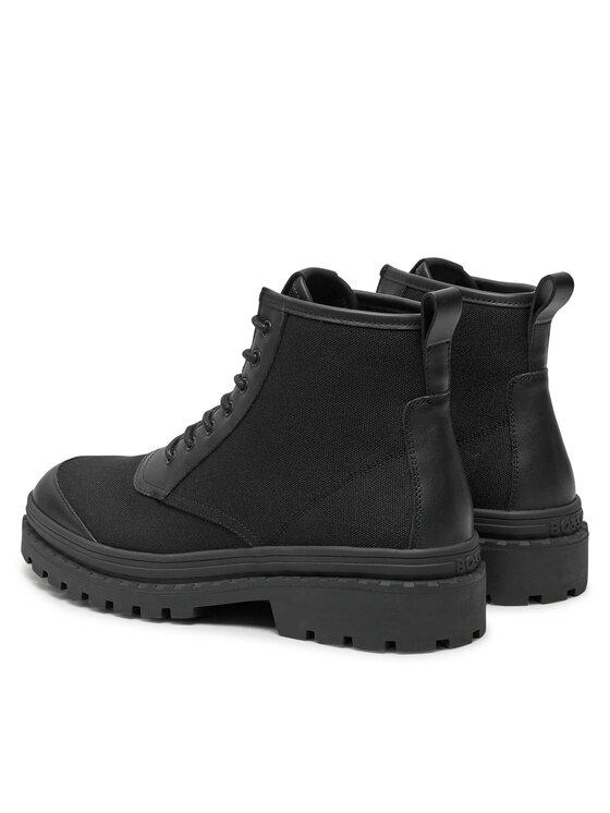 BOSS Boss Schnürstiefeletten Nebular Halb Tecvlt 50523466 Schwarz