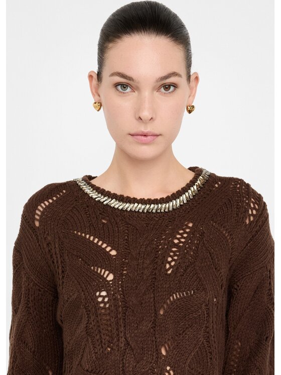 Liu Jo Liu Jo Maglione MF5452MA37R90915 Marrone Regular Fit