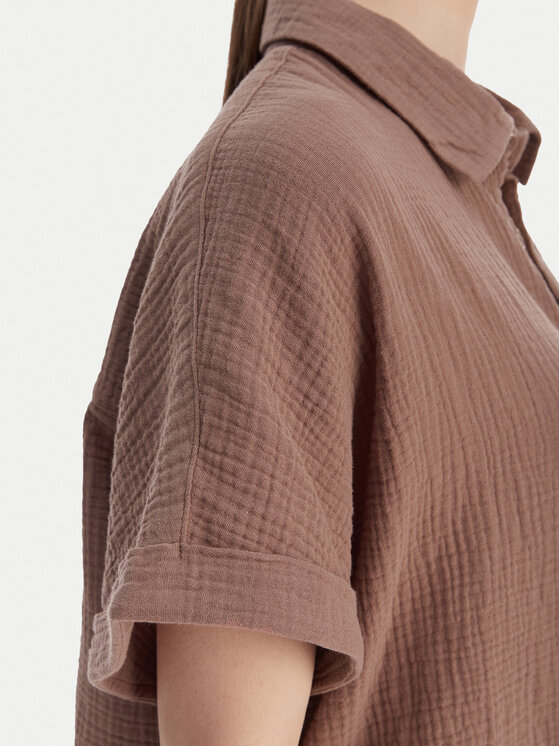 Roxy Roxy Koszula -W126-RXLST-1024-35X Brązowy Oversize