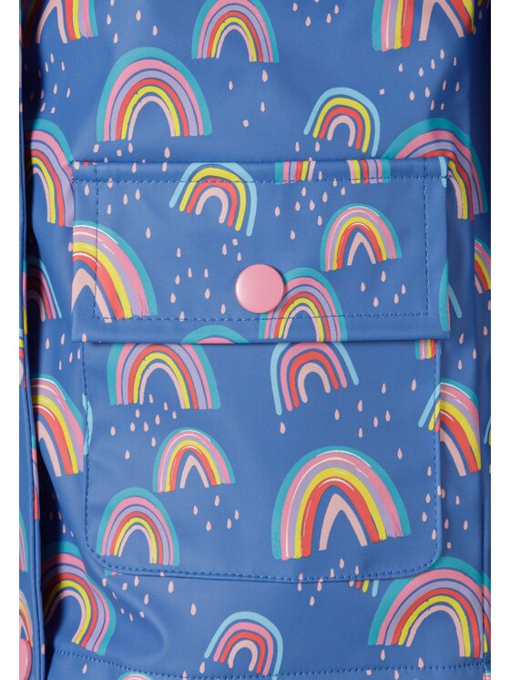 minoti minoti Kurtka przeciwdeszczowa C5508 Niebieski Regular Fit