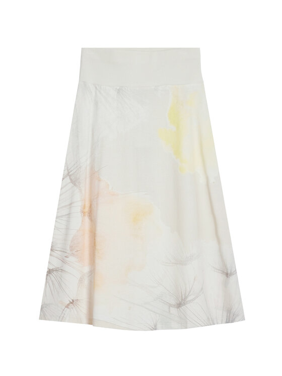 Desigual Desigual Spódnica midi Bruma 25WWFK08 Écru Regular Fit