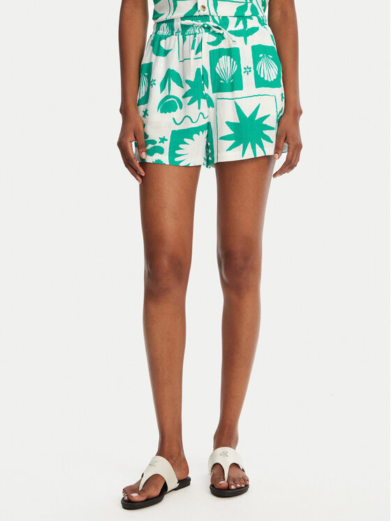 Banana Moon Banana Moon Шорти з тканини William Shellpa MHW67 Зелений Regular Fit