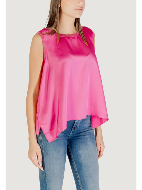 Hanny Deep Hanny Deep Canottiera BANDA GLITTERATA Rosa To Fit