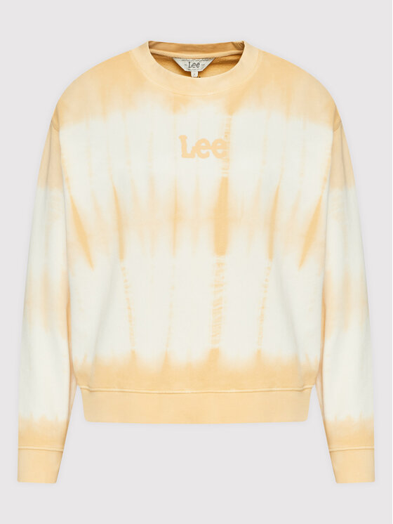 Lee Lee Bluza Tie Die L53OEIUH 112145252 Żółty Relaxed Fit