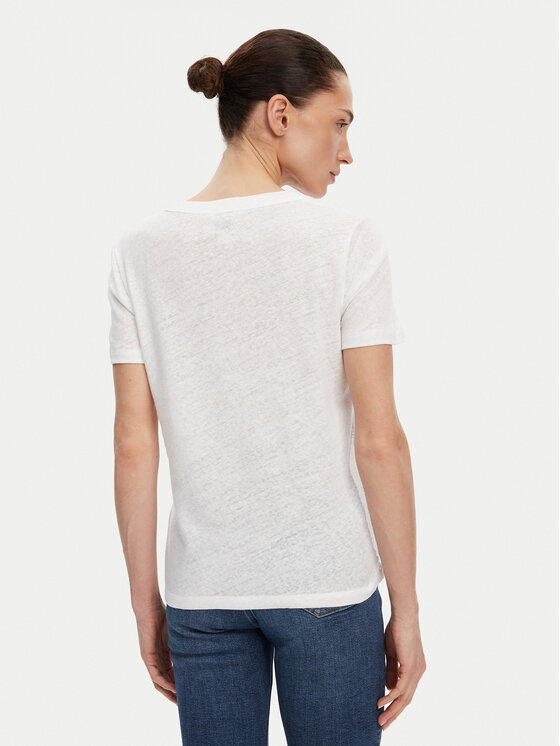 Calvin Klein Calvin Klein Marškinėliai K20K208248 Balta Relaxed Fit