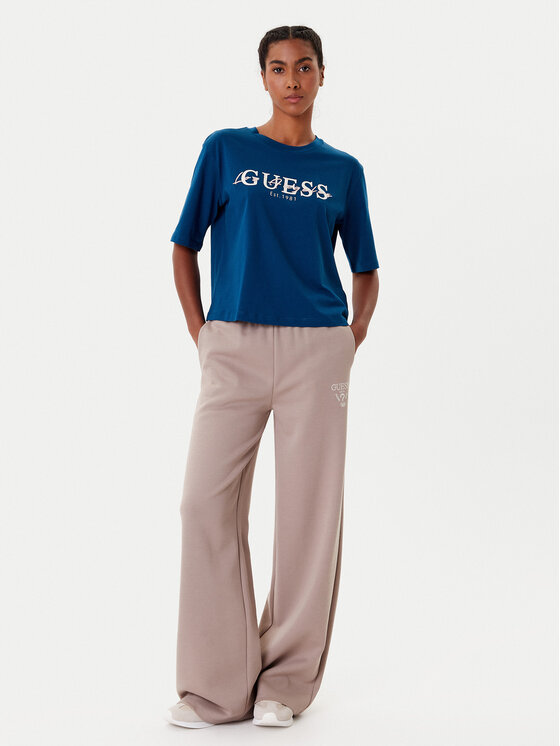 Guess Guess Тишърт V5YI02 I3Z14 Син Boxy Fit