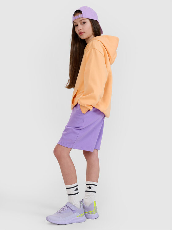 4F 4F Szorty sportowe BASIC+ Fioletowy Oversize