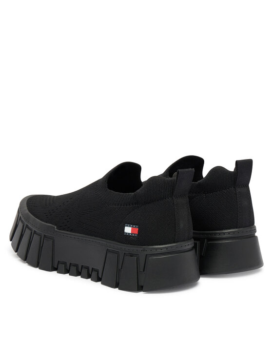 Tommy Jeans Tommy Jeans Sportcipők Tjw Chunky Knit Sneaker EN0EN03014 Fekete