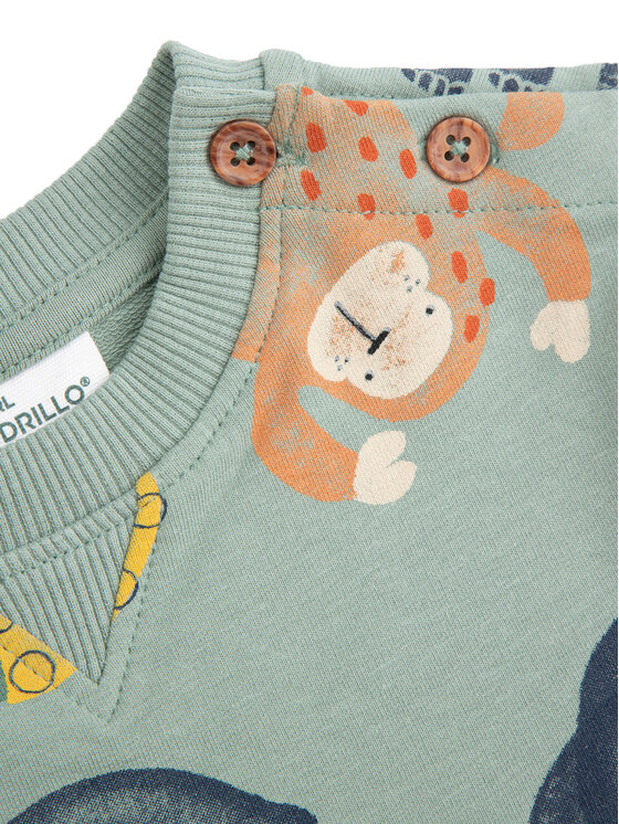 Coccodrillo Coccodrillo Суитшърт WC5132101SBN Зелен Regular Fit