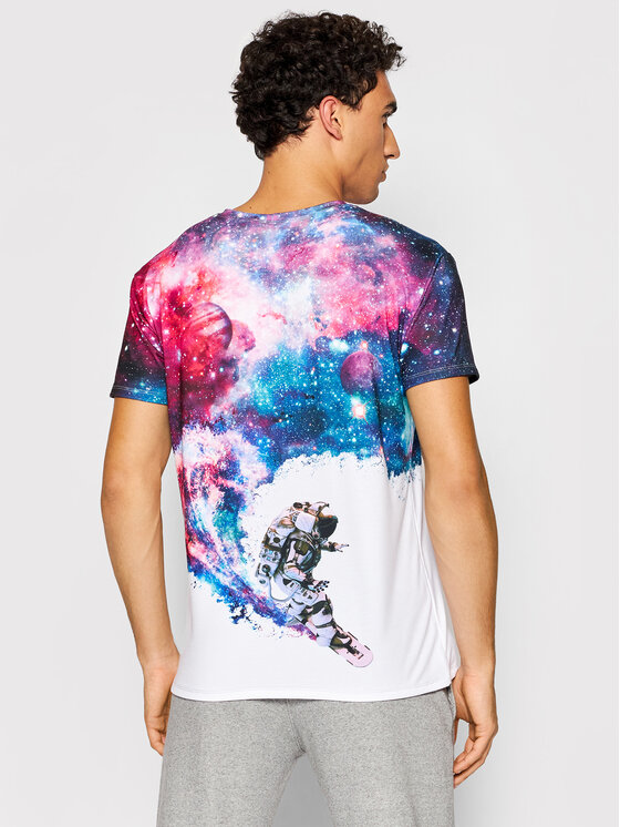T-shirt Unisex Surfing Cosmonaut Multicolore