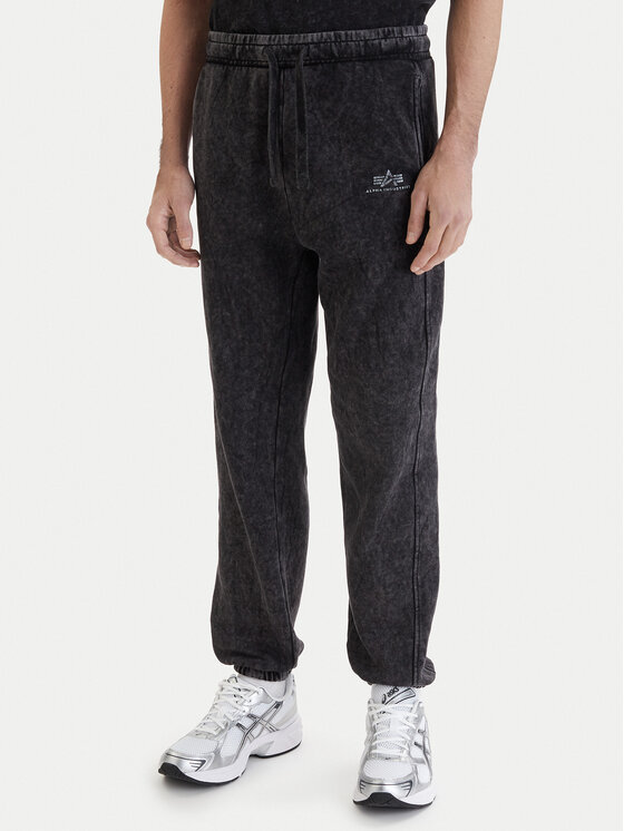 Alpha Industries Spodnie dresowe Vintage Basic 258361 Czarny Regular Fit