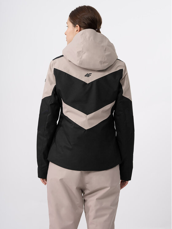 4F 4F Skijaška jakna 4FAW23TTJAF338 Bež Slim Fit