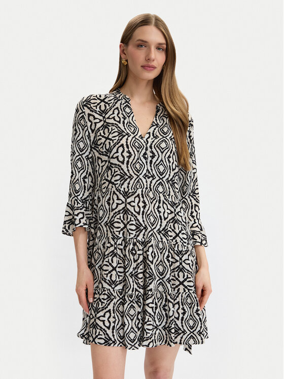 Vero Moda Rochie de zi Menny 10341543 Negru Regular Fit