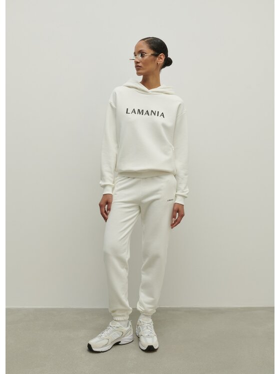 La Mania La Mania Spodnie dresowe SEASON 2 Biały Classic Fit