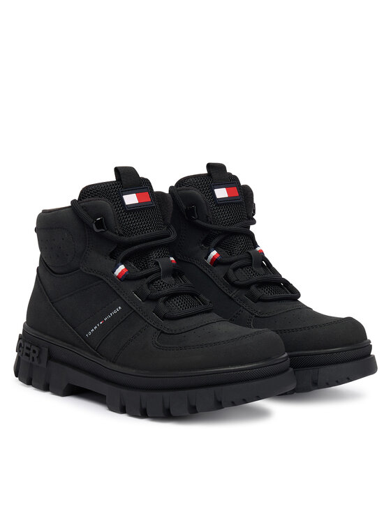 Tommy Hilfiger Tommy Hilfiger Μποτίνια T3X5-34129-1696999 S Μαύρο