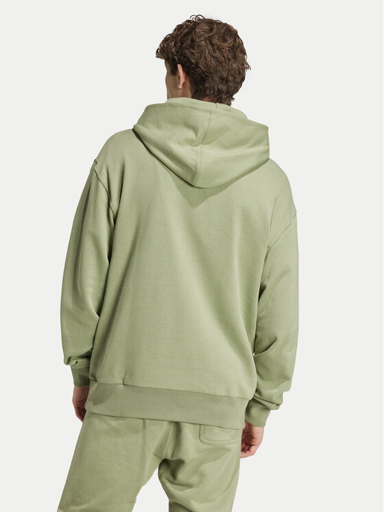adidas adidas Majica dugih rukava ALL SZN French Terry IY4156 Zelena Loose Fit