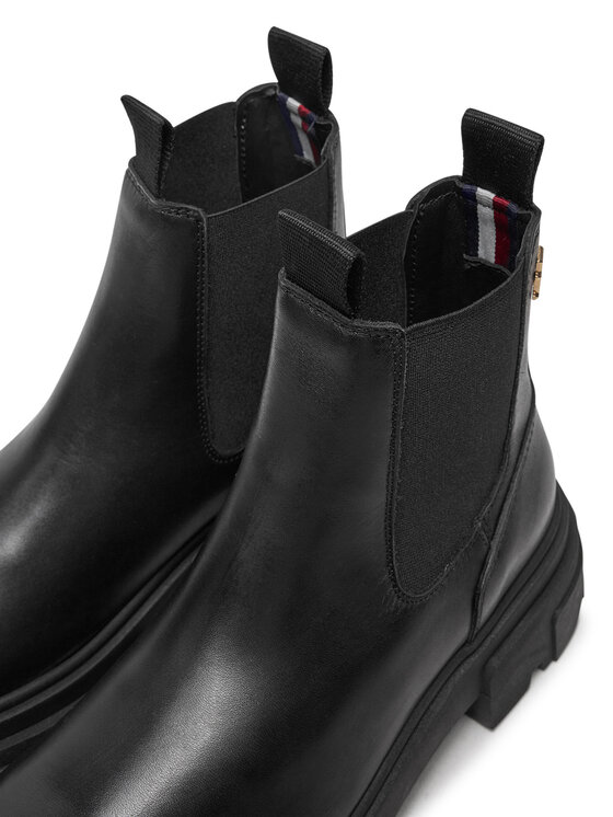 Tommy Hilfiger Tommy Hilfiger Ghete Jodhpur Combat FW0FW08089 Negru