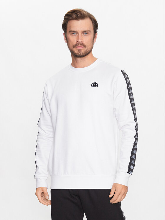 Kappa Kappa Džemperis ar kapuci 313005 Balts Regular Fit