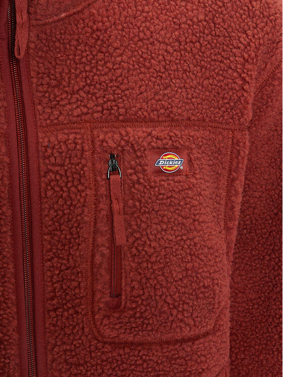 Dickies Dickies Fleecejacke Mount Hope DK0A4YEE Dunkelrot Regular Fit
