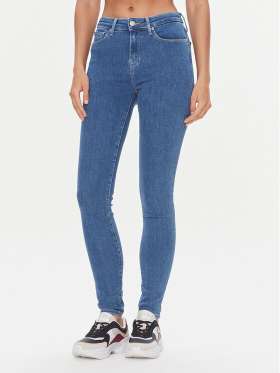 Tommy Hilfiger Blugi WW0WW38912 Albastru Skinny Fit