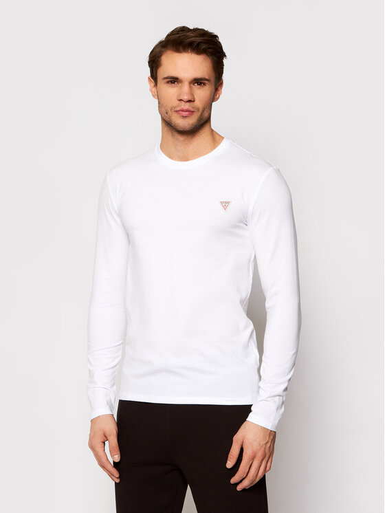 Guess CORE TEE - Maglietta a manica lunga - weiß/bianco