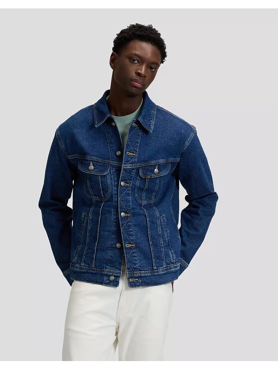 Lee Lee Kurtka jeansowa RELAXED RIDER JACKET Niebieski Regular Fit