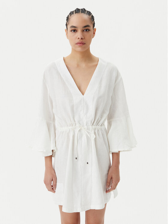 Maaji Maaji Плажна рокля Joy PT1970CPO010 Бял Regular Fit