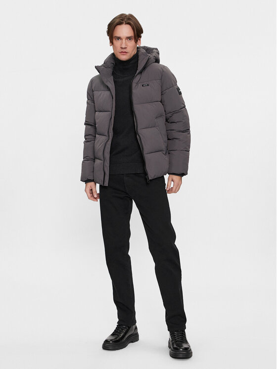 Calvin Klein Calvin Klein Zimné bundy Crinkle K10K110336 Hnedá Regular Fit