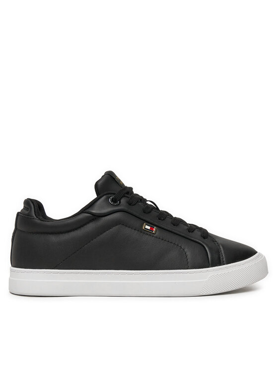 Női Sportcipők Tommy Hilfiger, Méret: 36, Fekete, Icon Court Sneaker Flag FW0FW08327