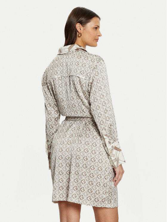 Guess Guess Hemdkleid W5RK40 WF1T2 Grau Regular Fit