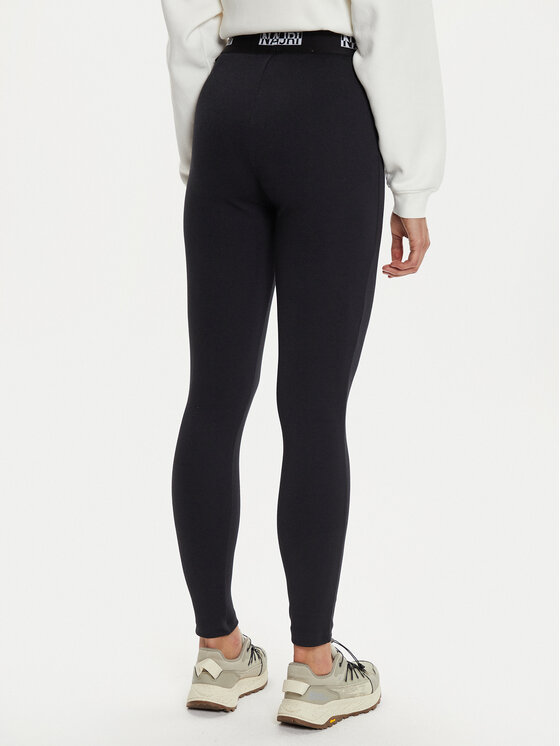 Napapijri Napapijri Legginsy M-Box Logo NP0A4HZ7 Czarny Slim Fit
