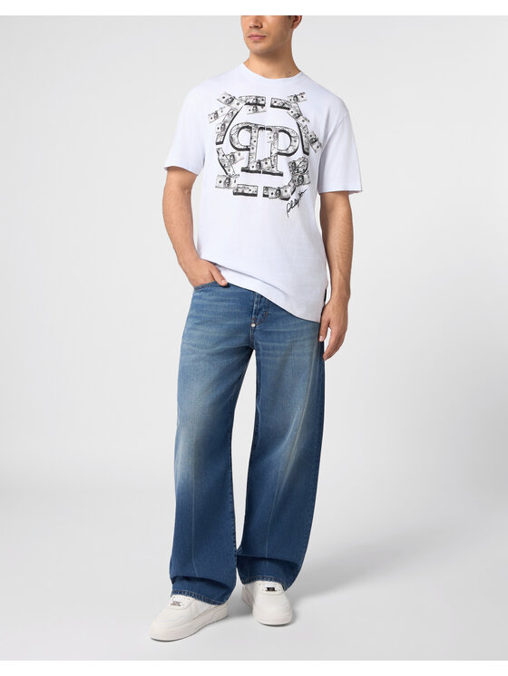 PHILIPP PLEIN PHILIPP PLEIN T-shirt 31090 Bianco Regular Fit