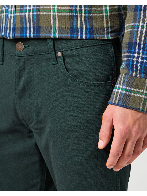 Wrangler Wrangler Jeansy GREENSBORO Zielony Regular Fit