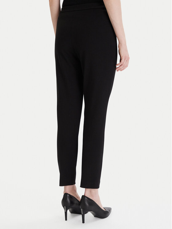 BOSS Boss Szövet nadrág Tapiah 50490037 Fekete Regular Fit