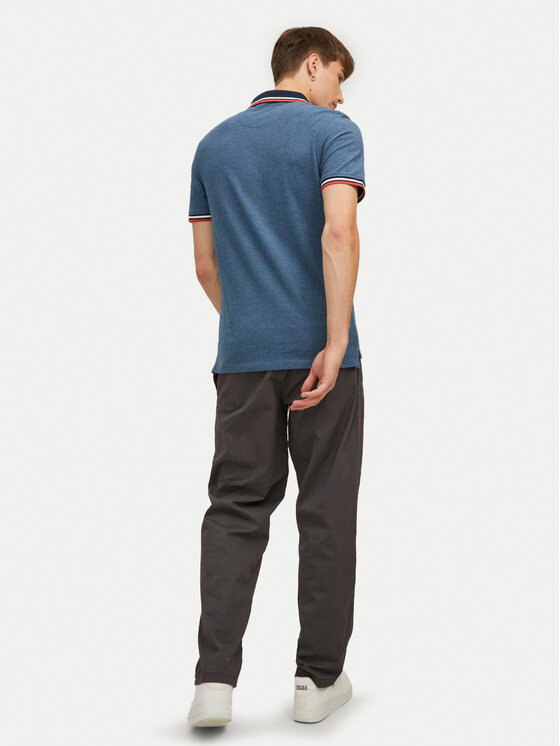 Jack & Jones Jack & Jones Polo Paulos 12136668 Niebieski Slim Fit