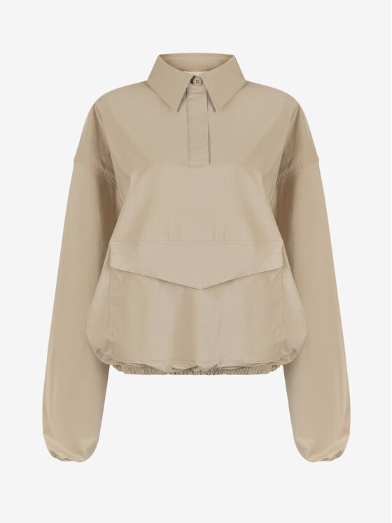 Le Collet Le Collet Bluza DOMINICA Beżowy Oversize