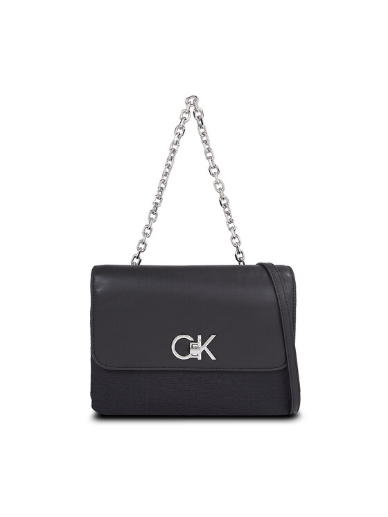 Geantă Calvin Klein Re-Lock Double Gusett Bag_Jcq K60K611877 Negru