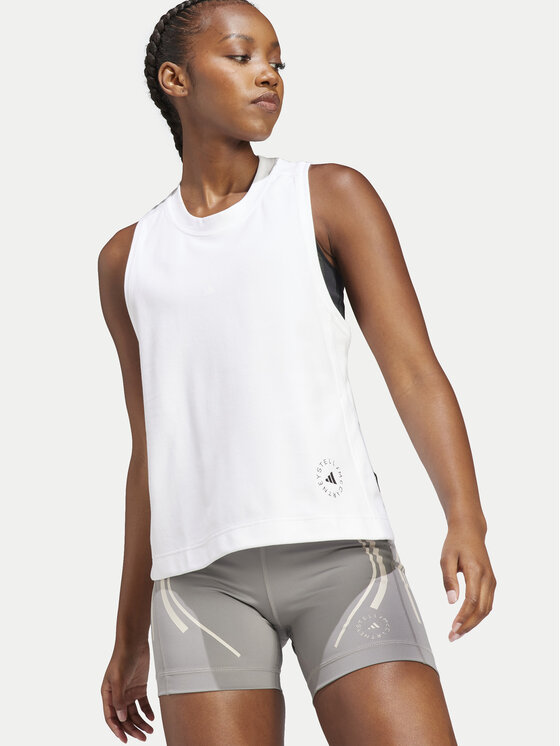 adidas by Stella McCartney adidas by Stella McCartney Top IB6858 Valge Regular Fit