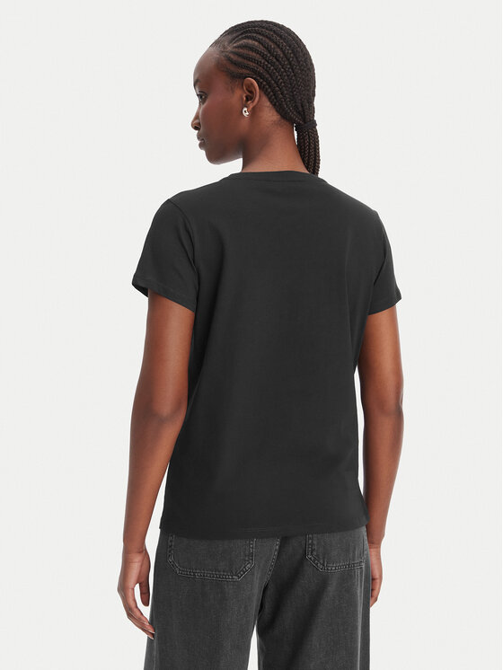 Liu Jo Sport Liu Jo Sport Marškinėliai TA6057 JS923 Juoda Regular Fit