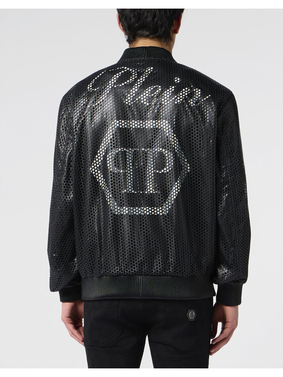 PHILIPP PLEIN PHILIPP PLEIN Bunda bomber 30640 Černá Regular Fit