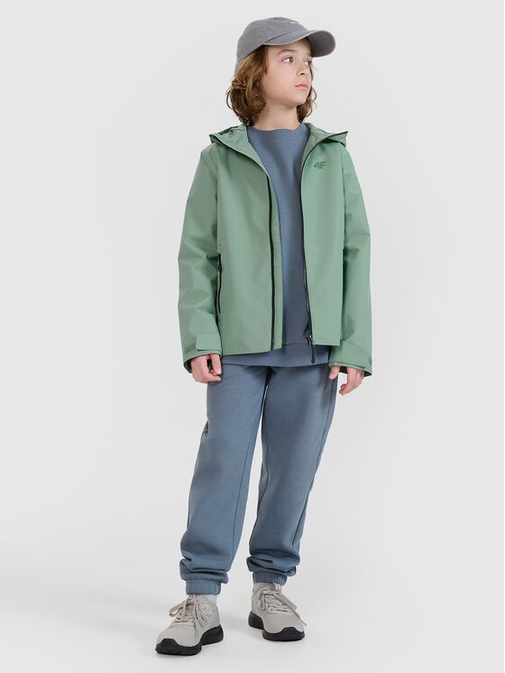 4F 4F Giacca di transizione 4FJWSS25TTJAU0741-41S Verde Regular Fit