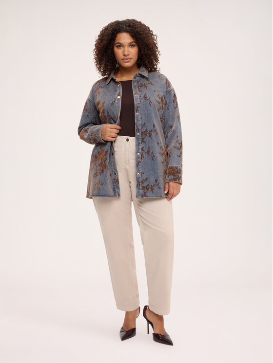 Fiorella Rubino Fiorella Rubino Koszula 5094T001507N024 Niebieski Regular Fit