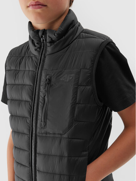 4F 4F Liemenė 4FJAW23TVJAM040 Juoda Regular Fit