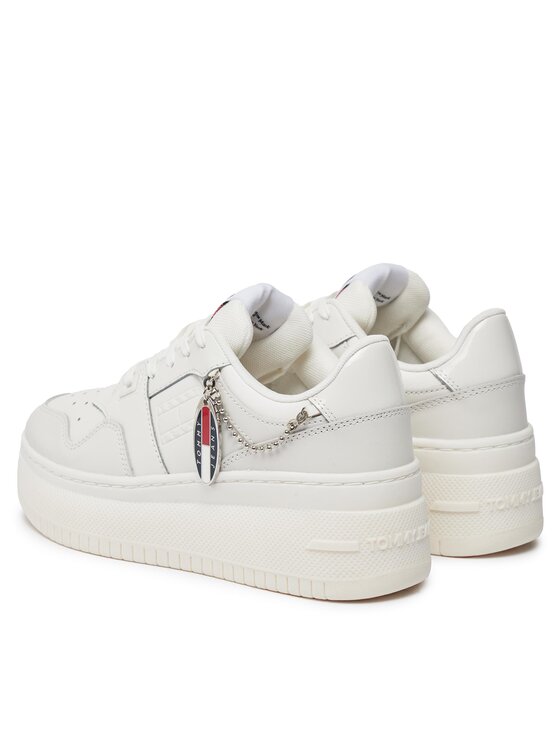 Tommy Jeans Tommy Jeans Tenisice Tjw Retro Basket Flatform Charm EN0EN02421 Écru