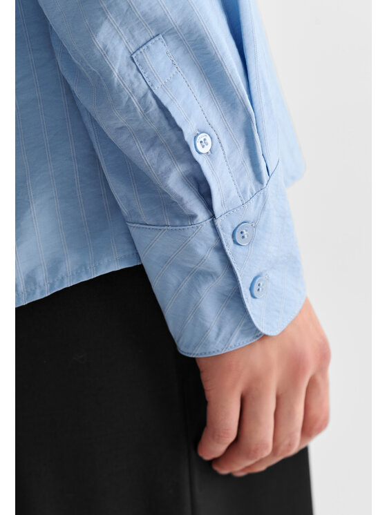 TATUUM TATUUM Koszula BLUE Niebieski Loose Fit