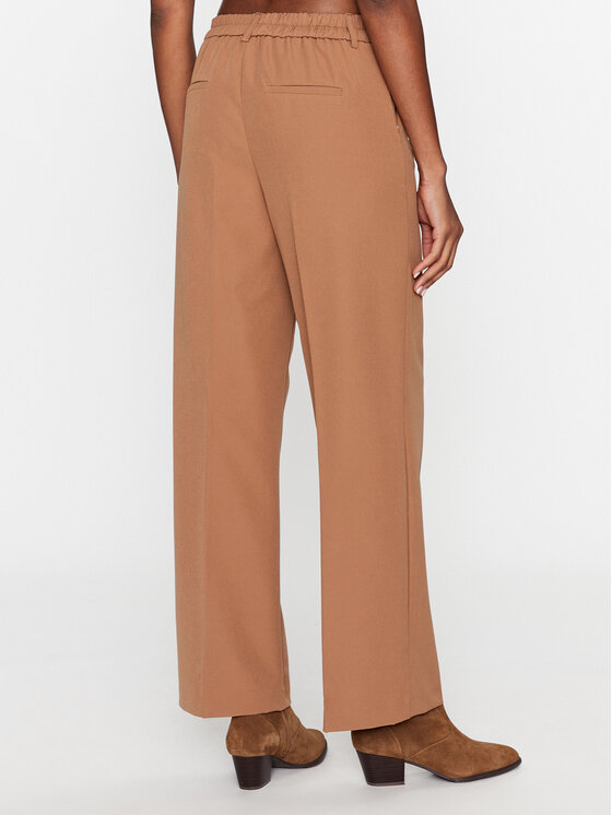 JDY JDY Hlače iz tkanine 15310534 Rjava Straight Fit