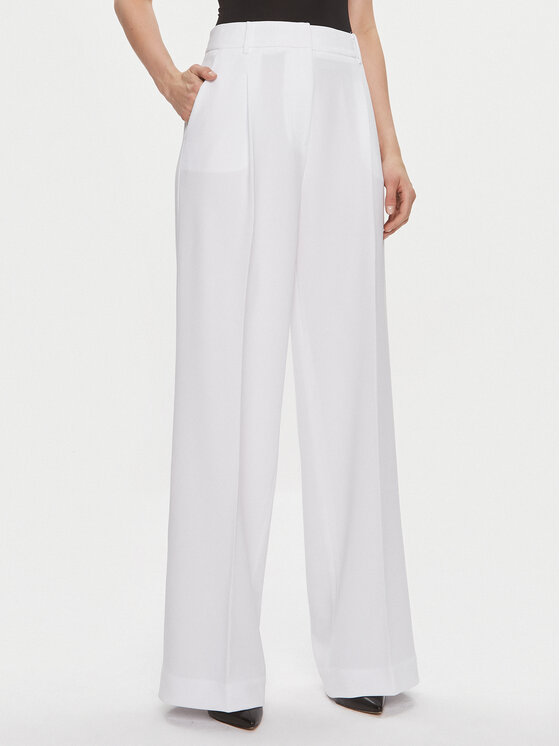 MICHAEL Michael Kors MICHAEL Michael Kors Pantaloni di tessuto MS330H2ENX Bianco Regular Fit