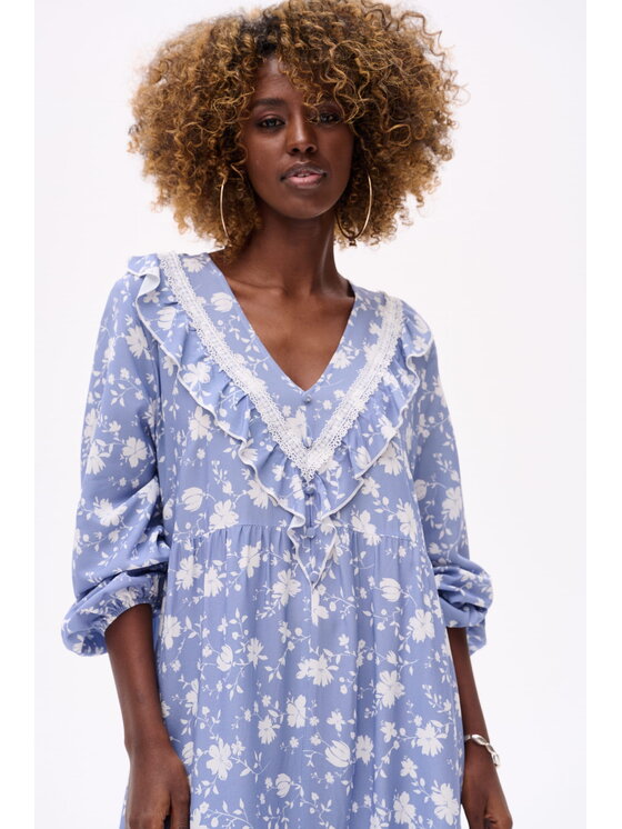 blue shadow blue shadow Sukienka codzienna Cecilia Niebieski Regular Fit