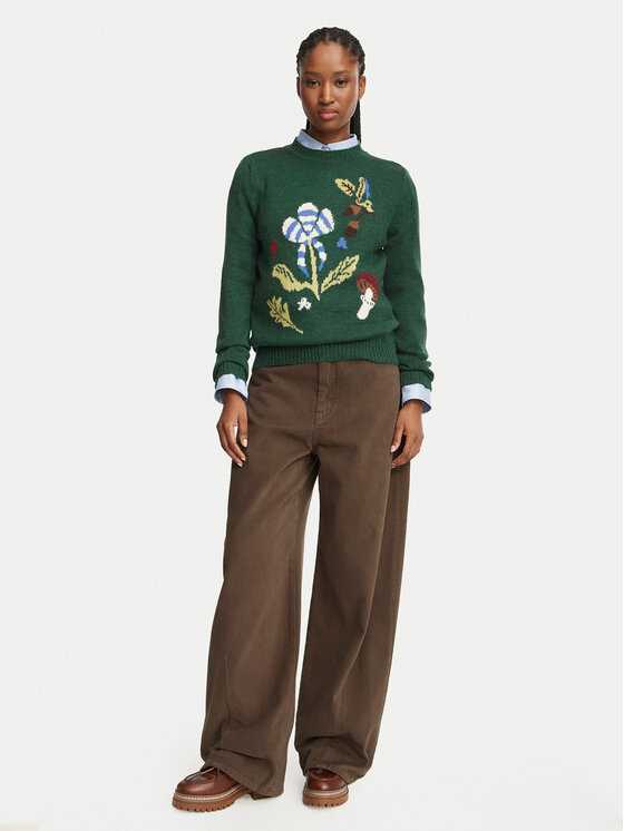 Weekend Max Mara Weekend Max Mara Sweter Nitra 2625366272 Zielony Regular Fit